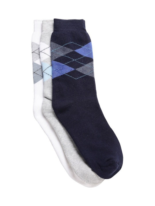 Texlon Men's Cushioned Sports Mid-calf Length Socks (Pack of 3)