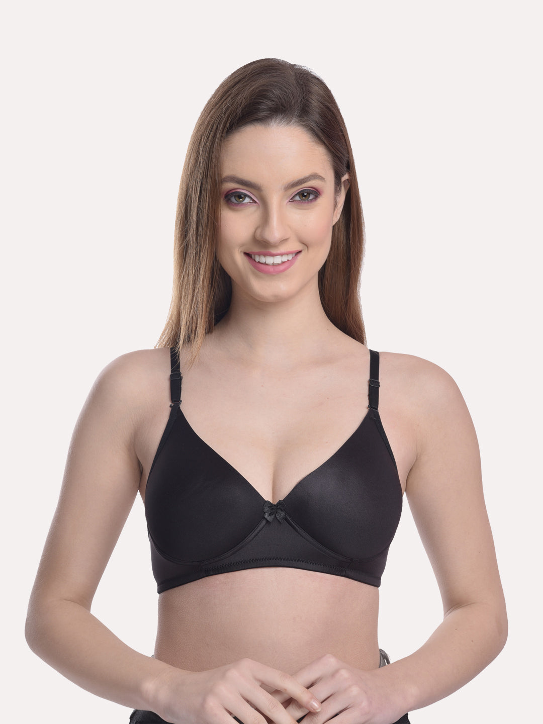 Women Pack Of 3 Lightly Padded & Non Wired Seamless Bra light Multi
