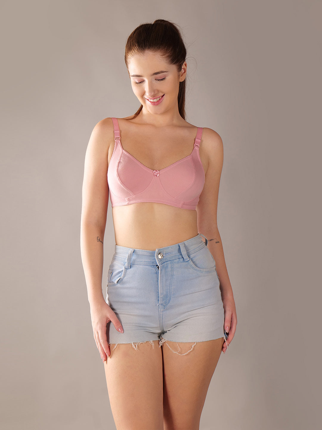 Full coverage non padded non wired cotton everyday Bra