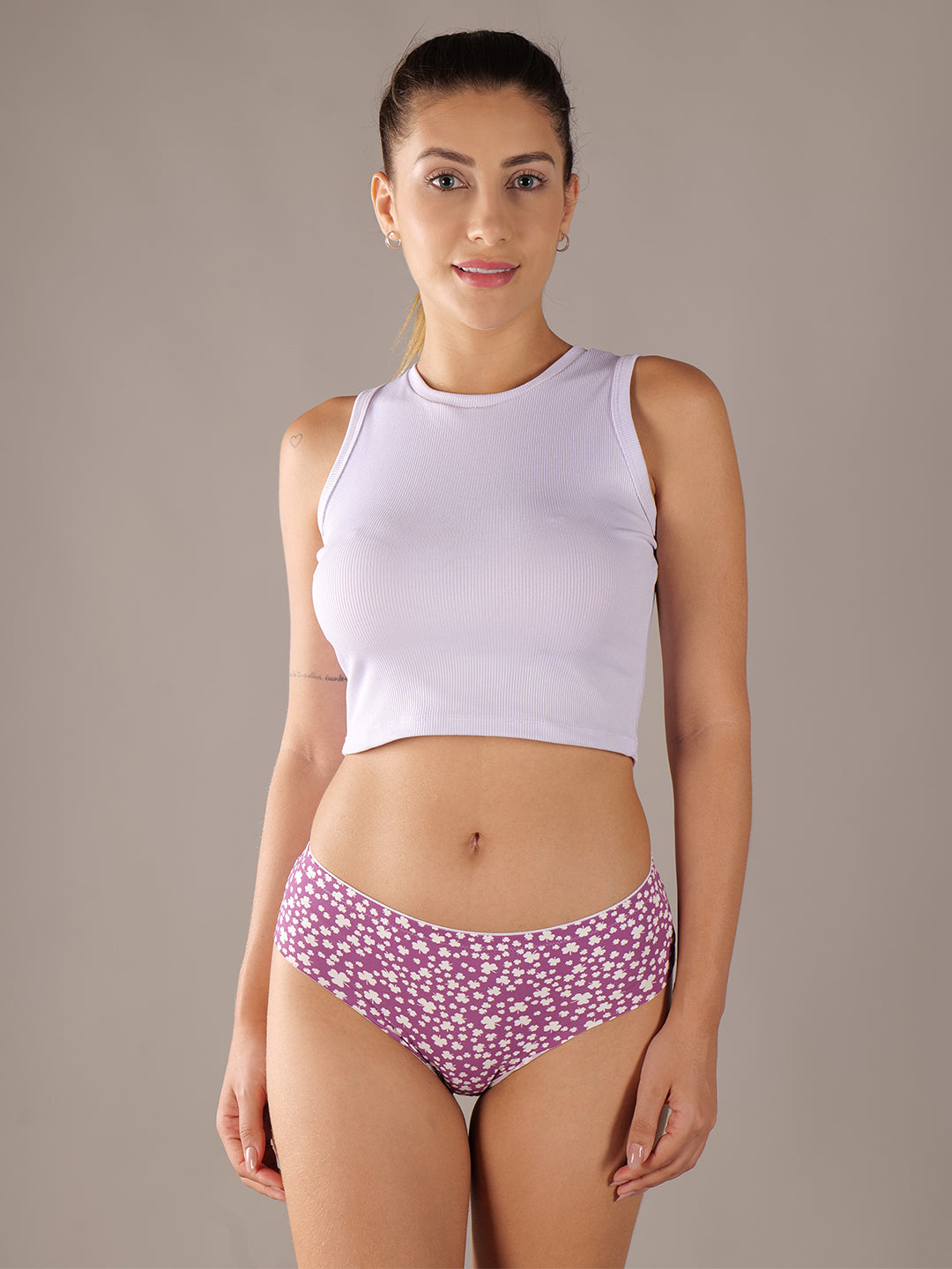 Softskin Pack of 3 Nylon Spandex Printed Seamless Panties
