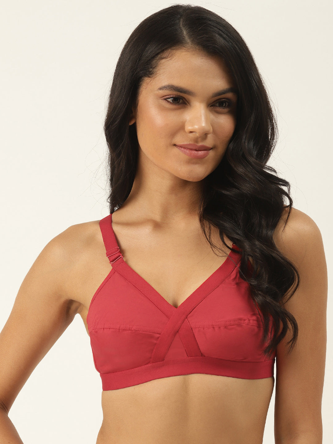 Women Pack of 6 Assorted Solid Full Coverage Cotton Bra