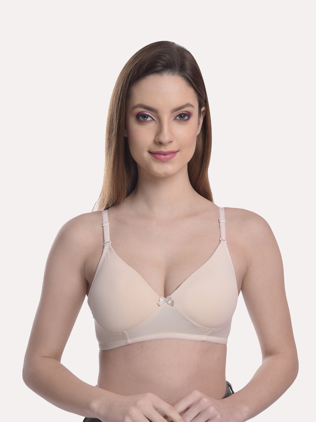 Women Pack Of 3 Lightly Padded & Non Wired Seamless Bra light Multi