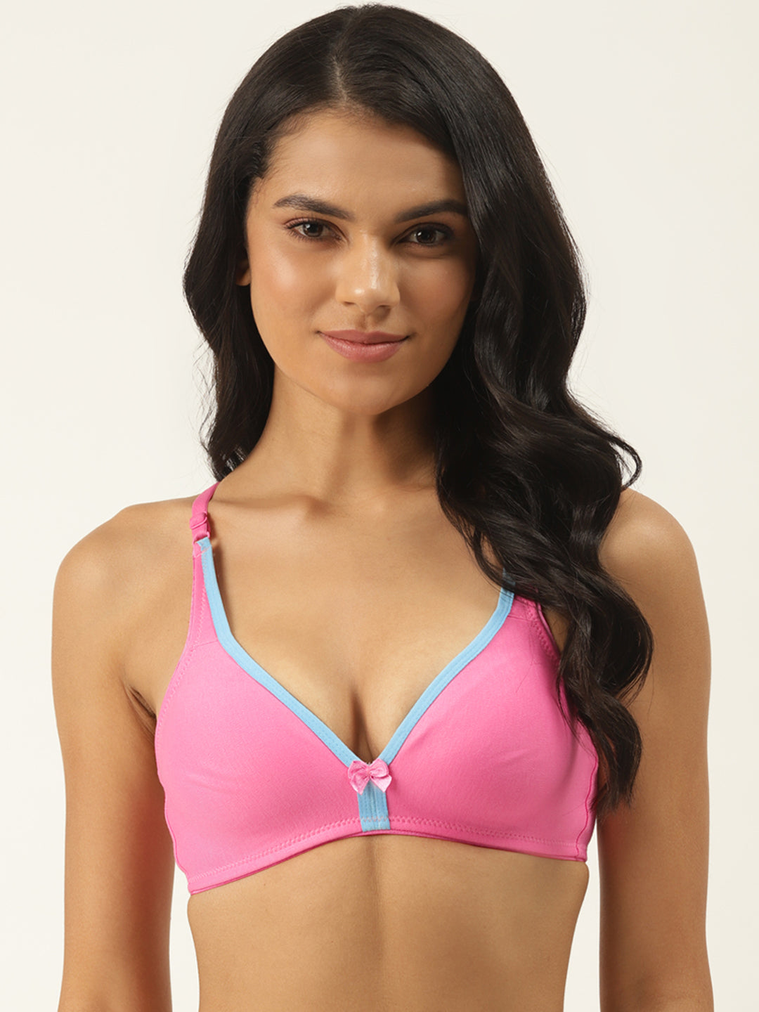 Pack of 3 Solid Non-Wired Non Padded T-shirt Bras