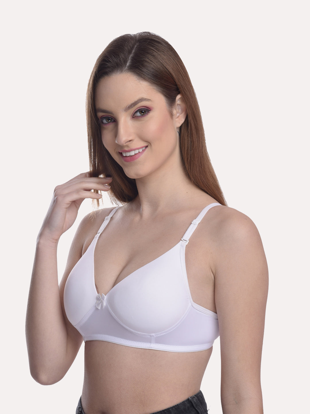 Women Pack Of 3 Lightly Padded & Non Wired Seamless Bra light Multi