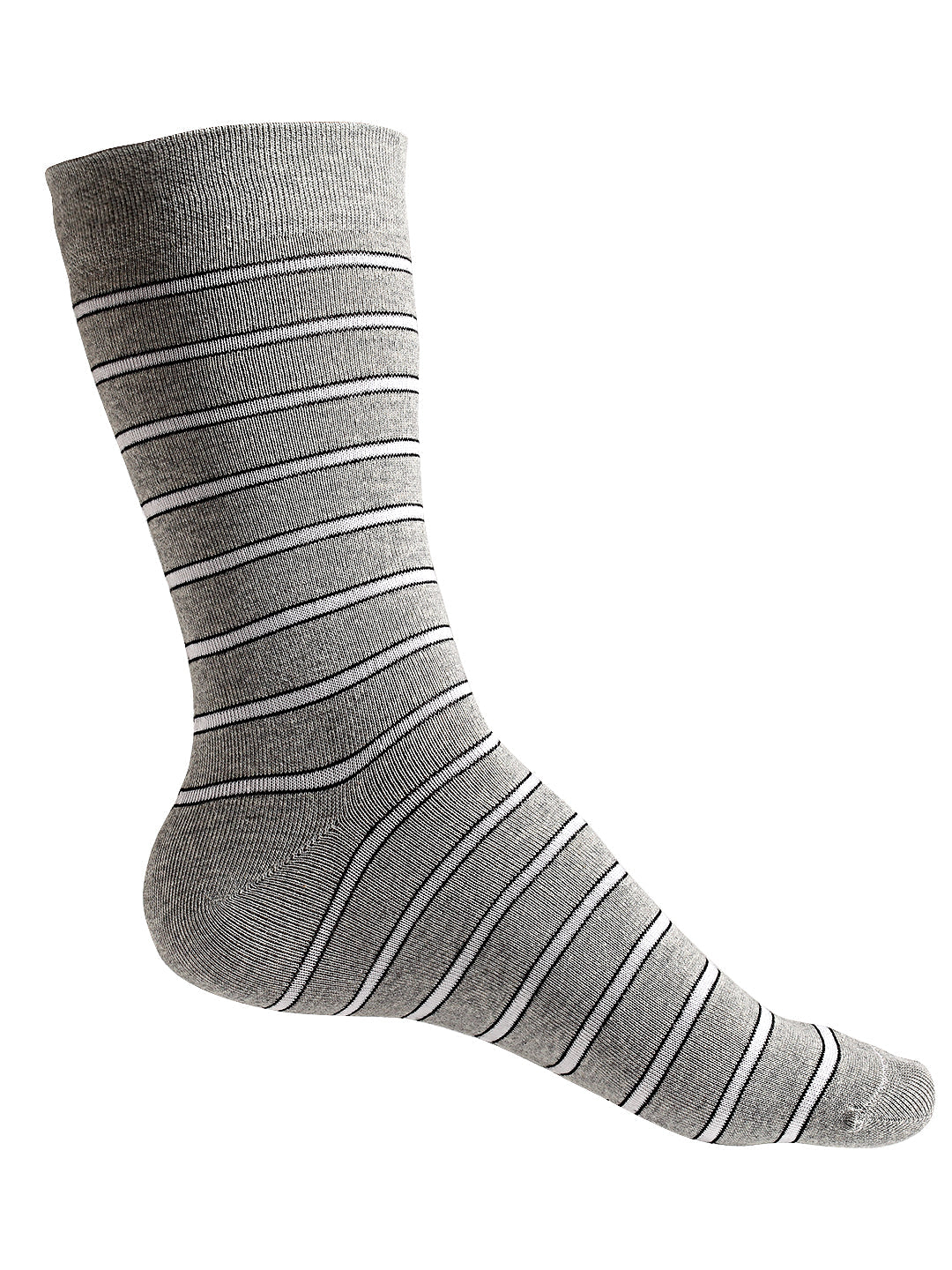 Texlon Men's Calf Length Cotton Spandex Socks (Multicolor, Free Size) - Pack of 5 Pairs