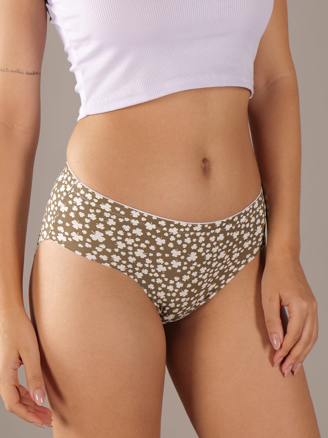 Softskin Pack of 3 Nylon Spandex Printed Seamless Panties