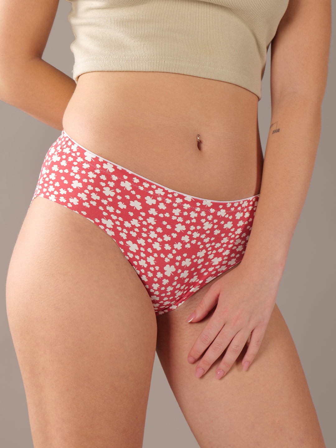 Softskin Pack of 3 Nylon Spandex Printed Seamless Panties