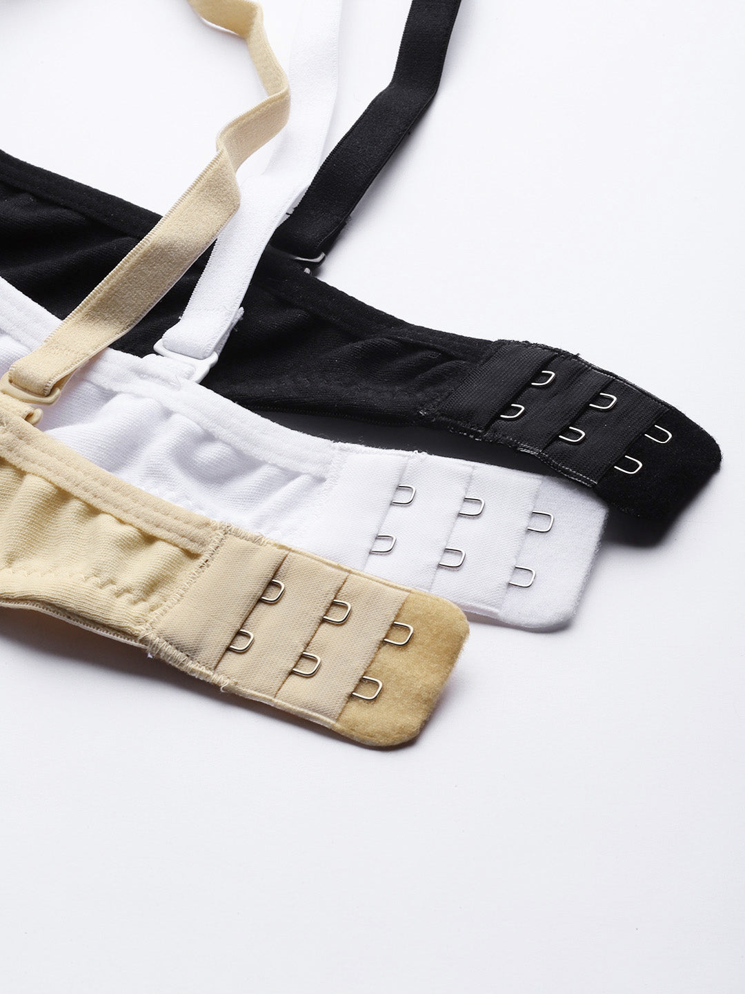 Pack of 3 Solid Non-Wired Padded T-shirt Bras