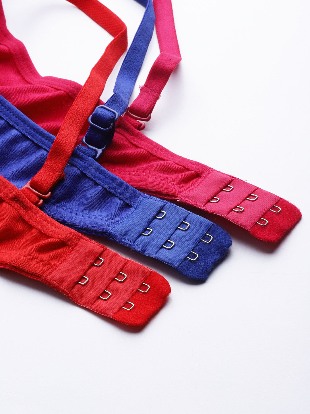 Pack of 3 Solid Non-Wired Lightly Padded T-shirt Bras
