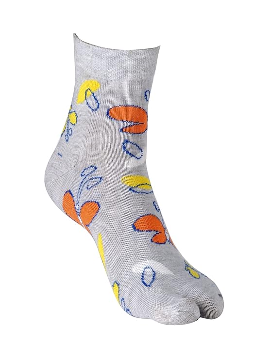 Texlon Butterfly Women's Ankle Length Socks (Pack of 4)