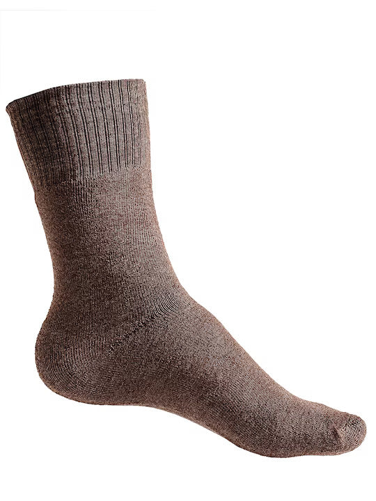 Texlon Men's Woolen Calf Length Solid Thick Terry Winter Wear Socks (Multicolor, Free Size) - Pack of 3 Pairs