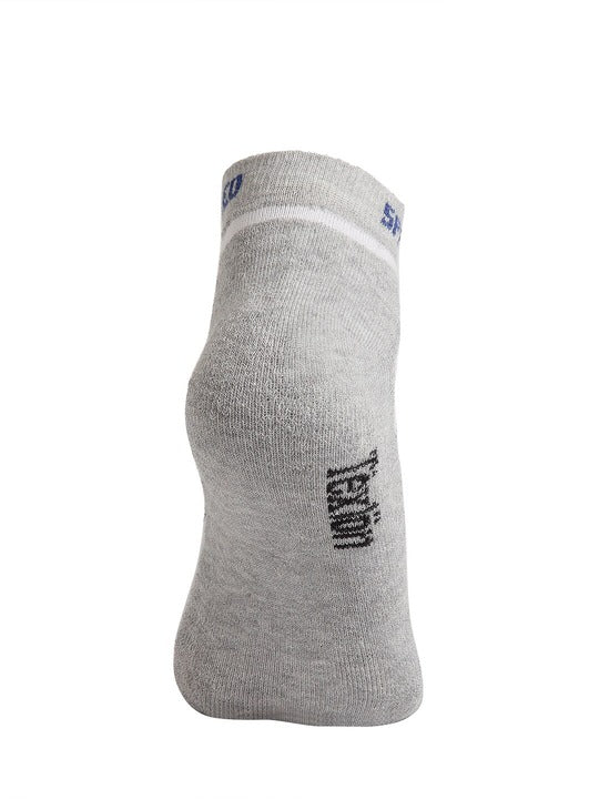 Texlon Men's Cotton Terry Cushioned sole Low Ankle Length Sports Socks (Free Size) (MultiColoured) - Pack Of 3 Pair