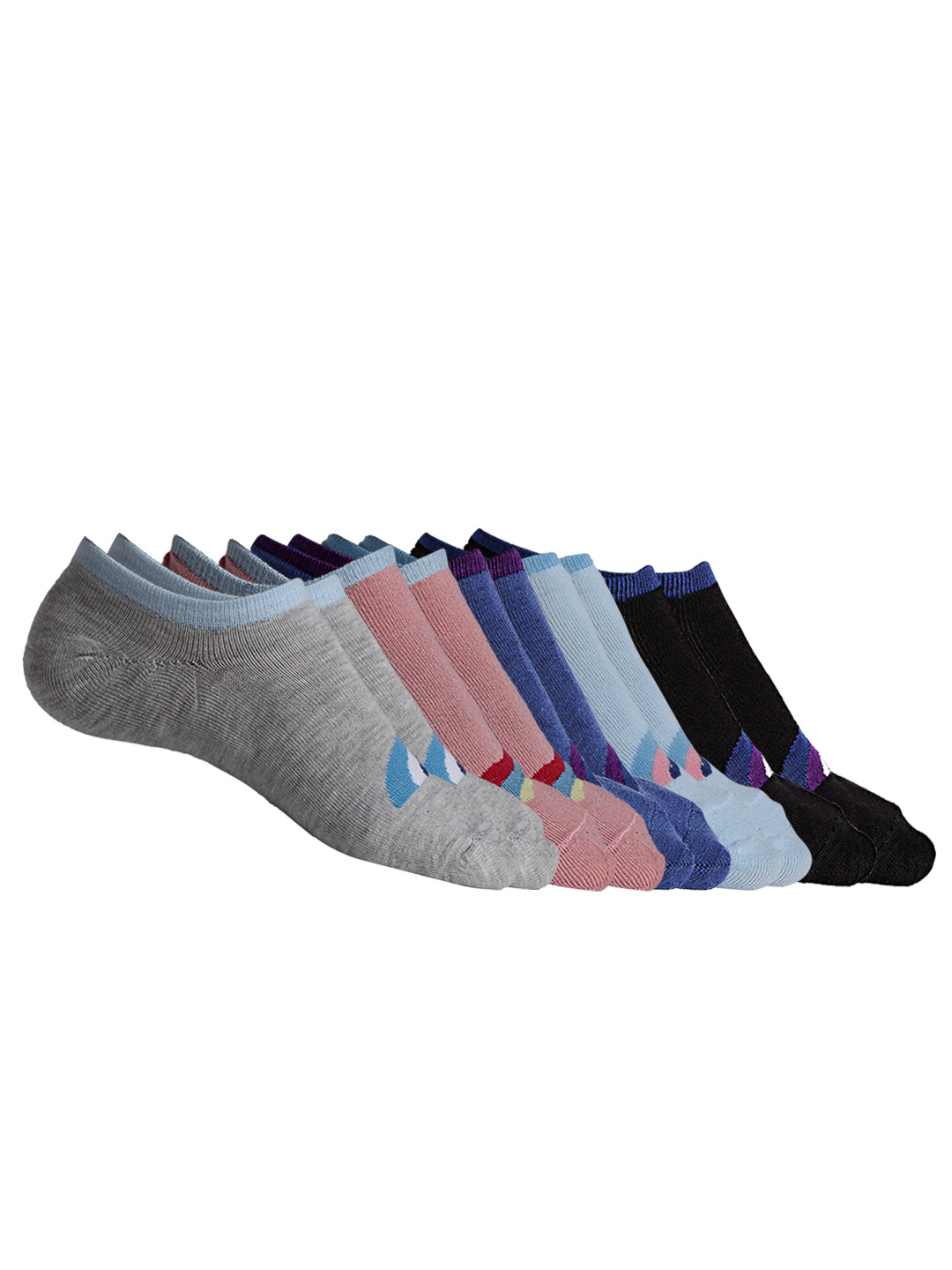 Women Solid Cotton Low Cut Loafer Socks - Pack of 5