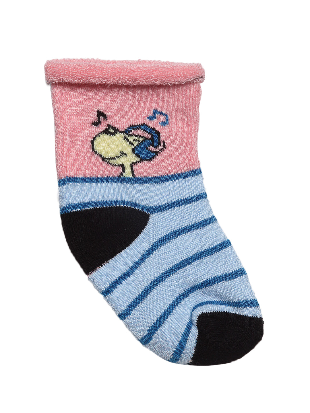 Texlon Kids Pack Of 5 Assorted Ankle-Length Socks