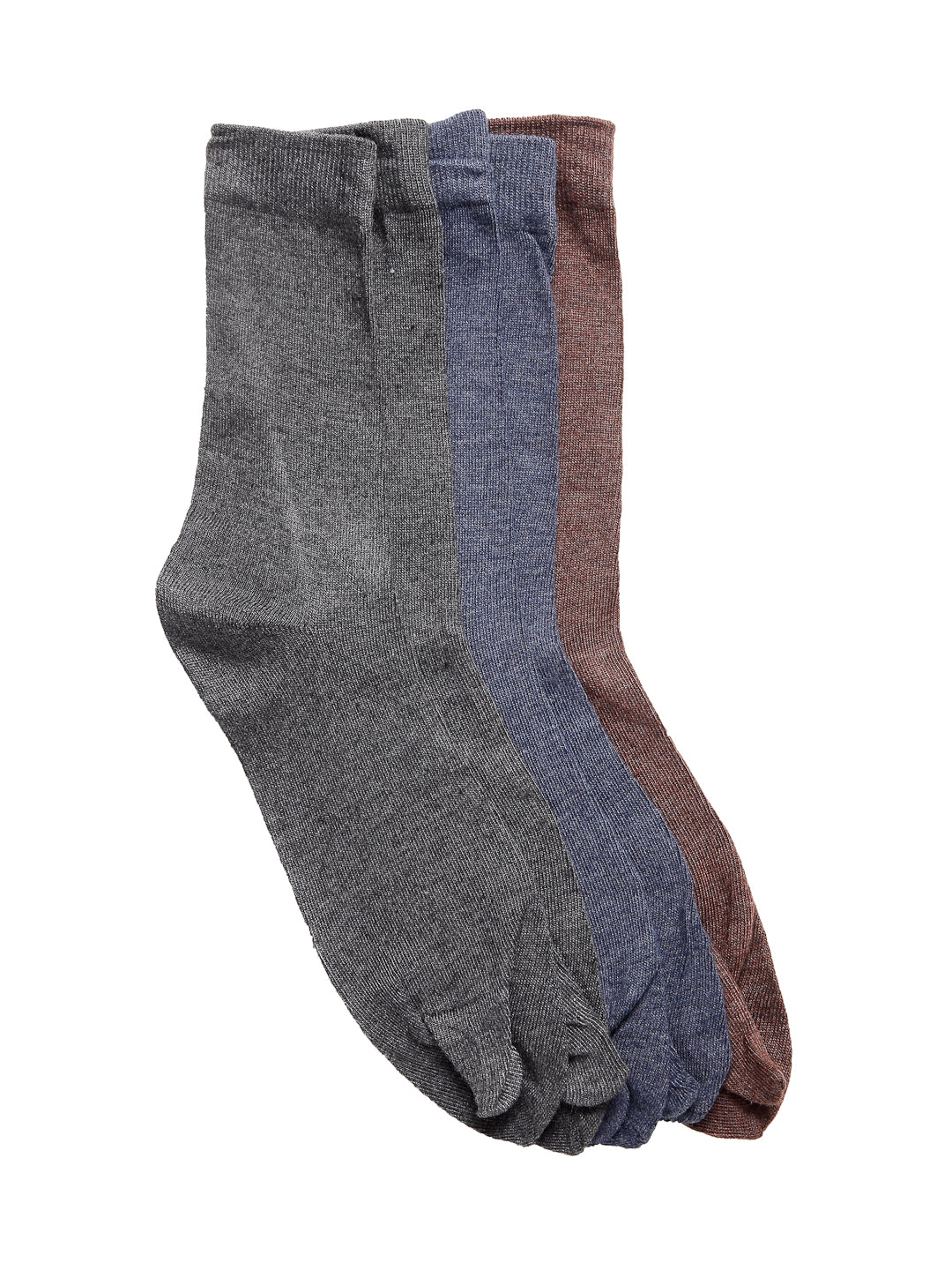 Texlon Women's Woolen Calf Length Thumb Socks(Pack of 5 Pairs)(Multicolored, Free size)