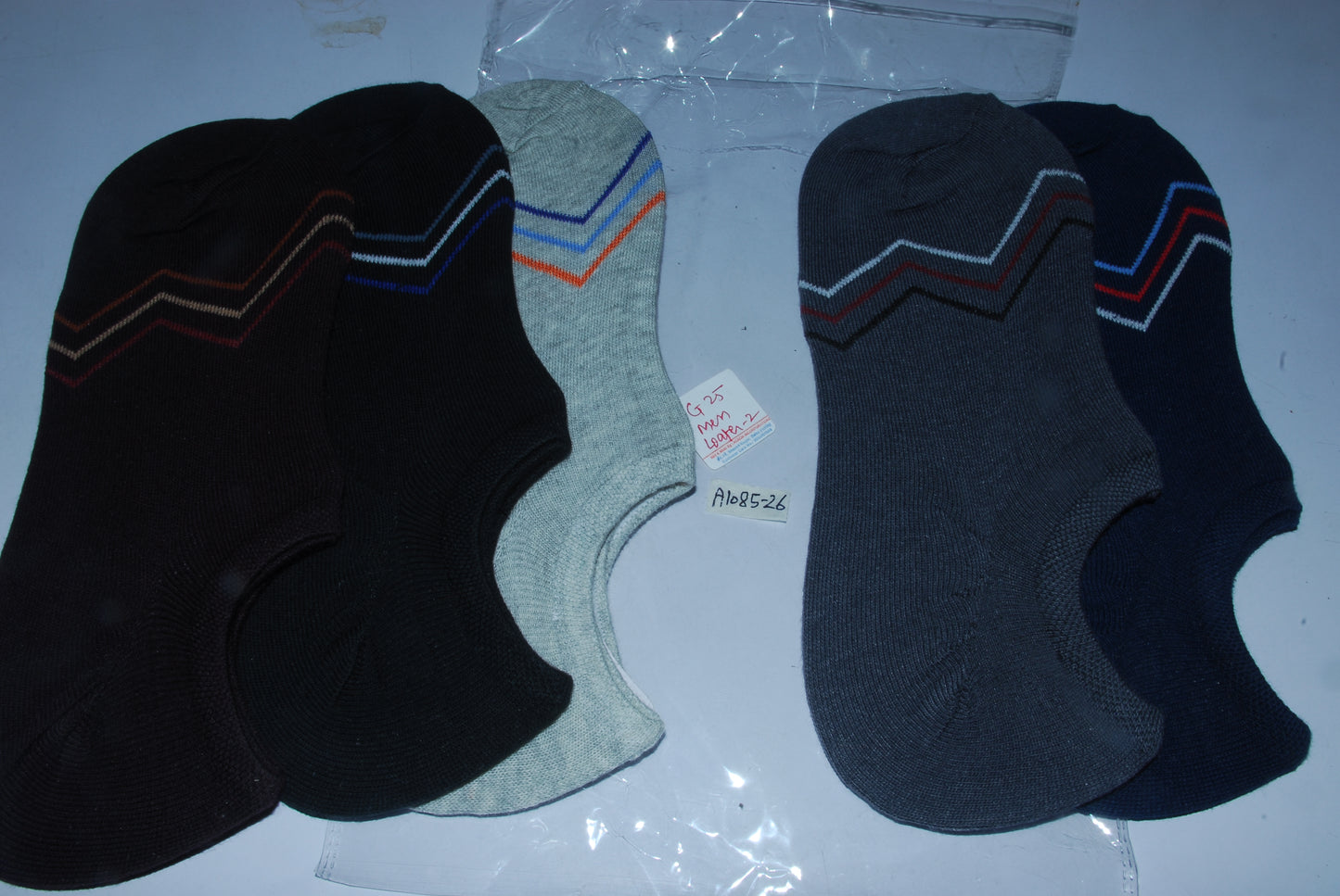 Texlon Men's Cotton Low Cut Loafer Socks (Free Size) (Multi-Coloured) - Pack Of 5