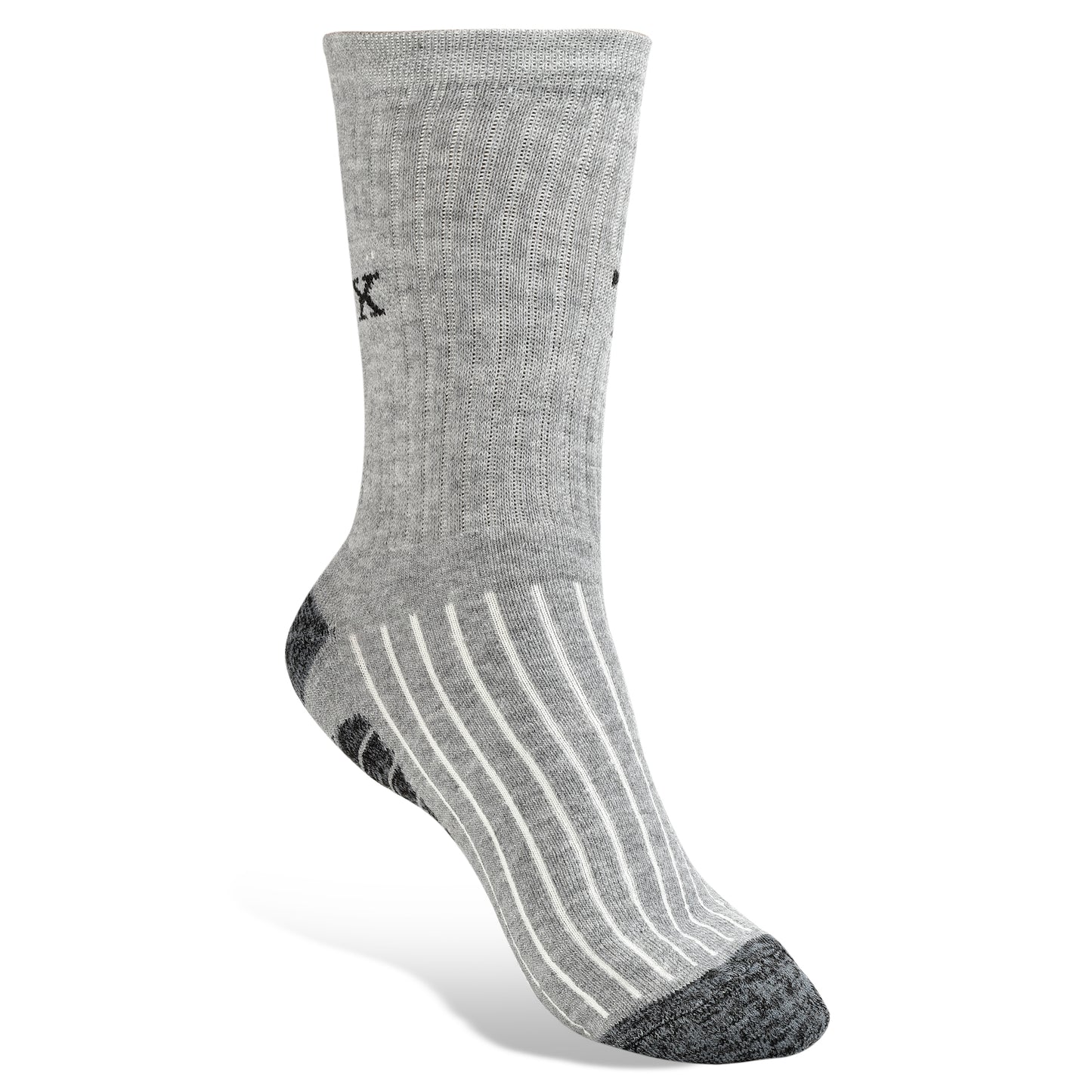 Texlon Men Calf Length Blended Spandex Thick Towel Terry Long Rib Elastic Compression Socks Pack of 4