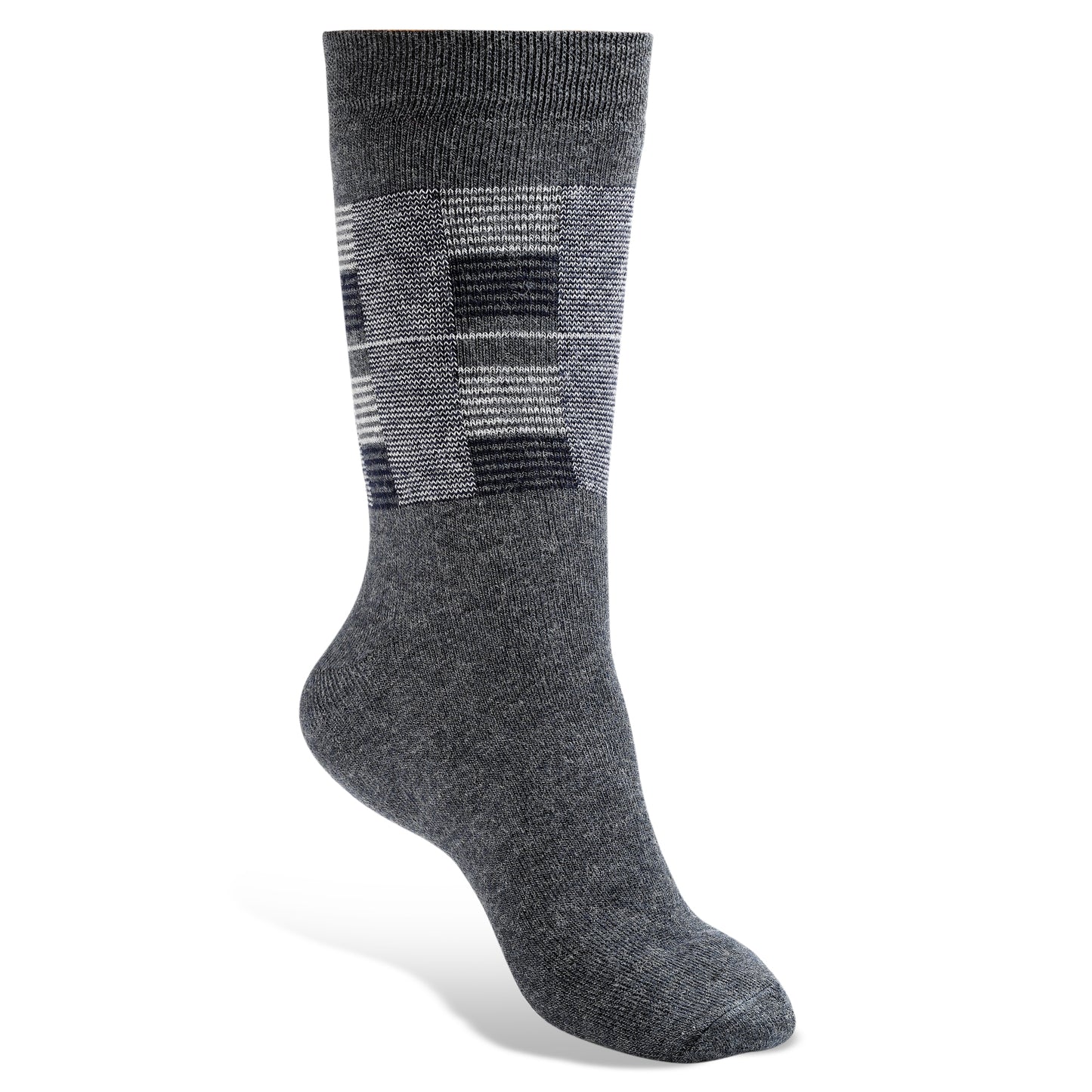 Texlon Men Calf Length Woolen Terry Thick Towel Socks Pack of 4