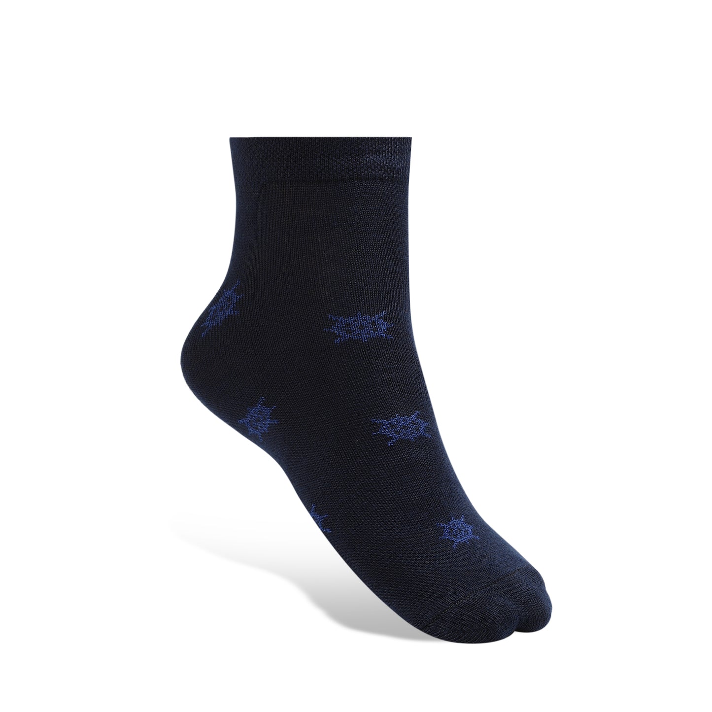 Texlon Men Ankle Length Cotton Blended Spandex Mix Design Casual/Formal Socks Pack of 6