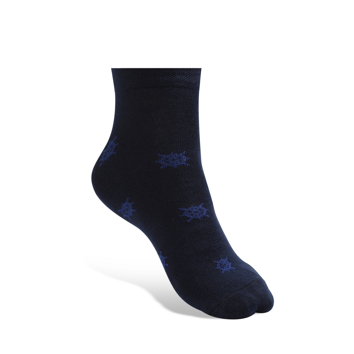 Texlon Men Ankle Length Cotton Blended Spandex Mix Design Casual/Formal Socks Pack of 6