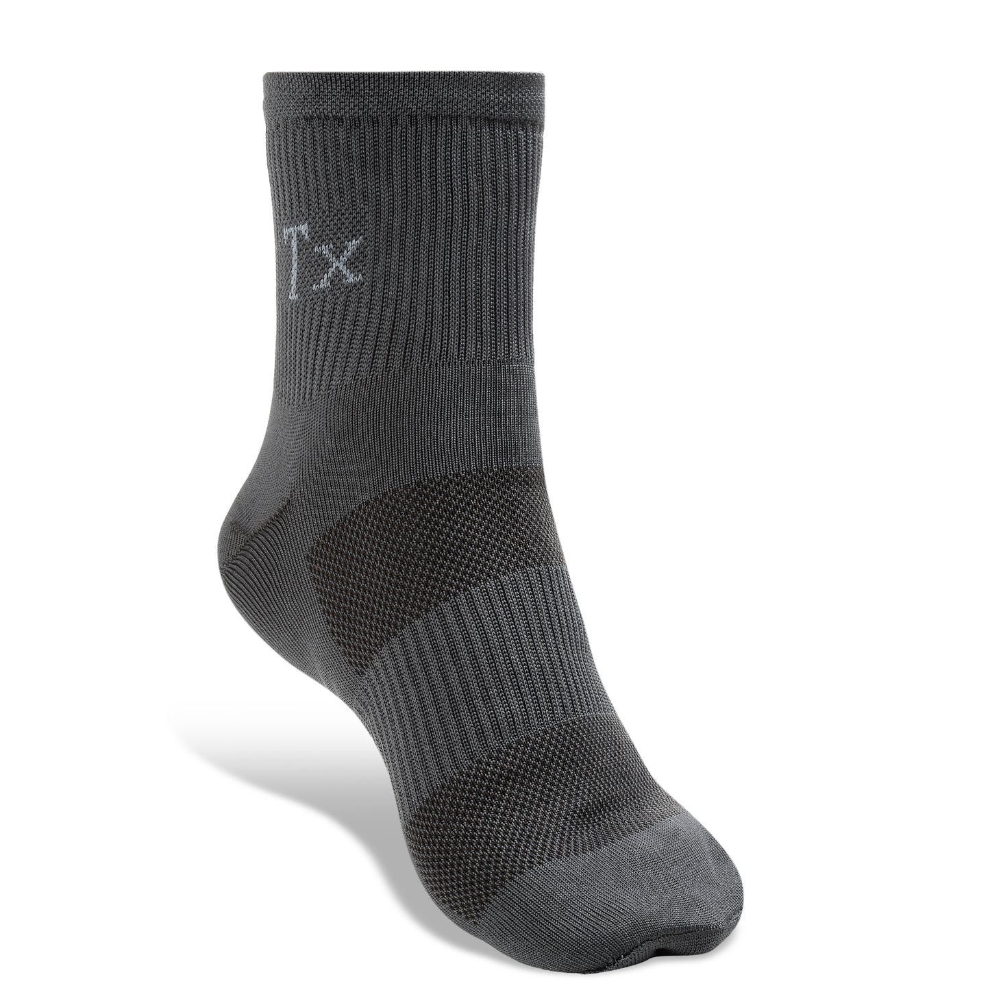 Texlon Men Ankle Length Polyamide Spandex Top Net Airy Long Rib Center Elastic Sports Socks Pack of 5