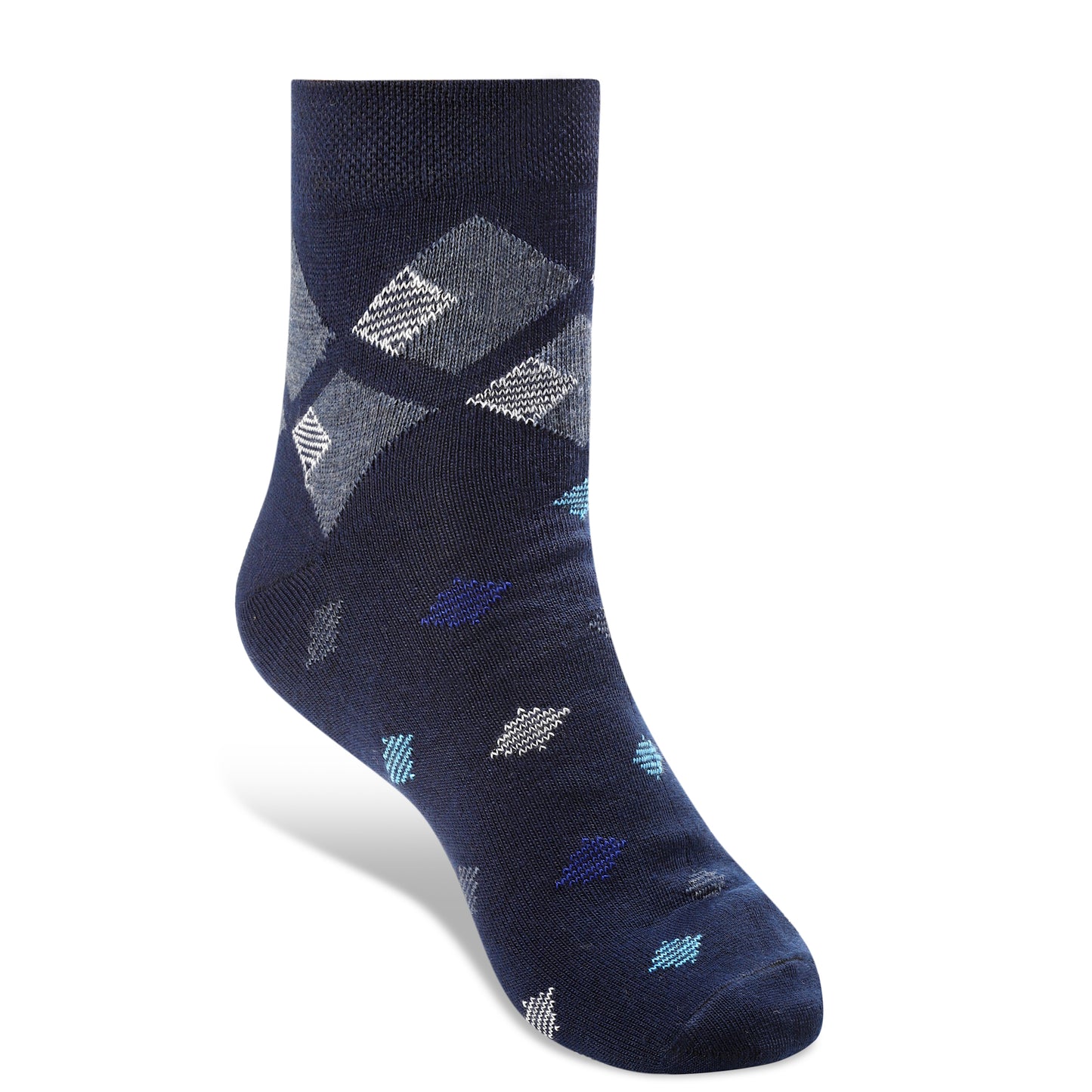 Texlon Men Ankle Length Cotton Blended Spandex Casual Socks Pack of 5
