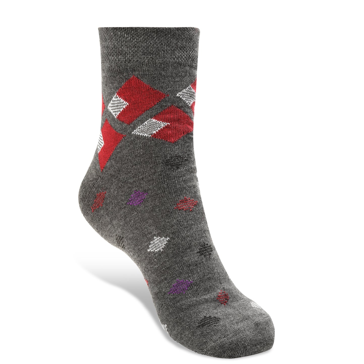 Texlon Men Ankle Length Cotton Blended Spandex Casual Socks Pack of 5