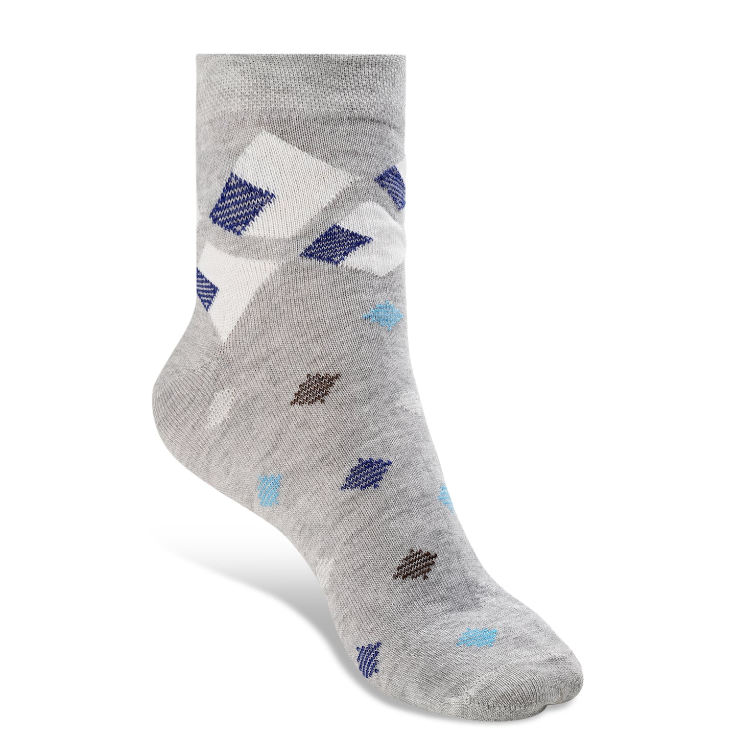 Texlon Men Ankle Length Cotton Blended Spandex Casual Socks Pack of 5