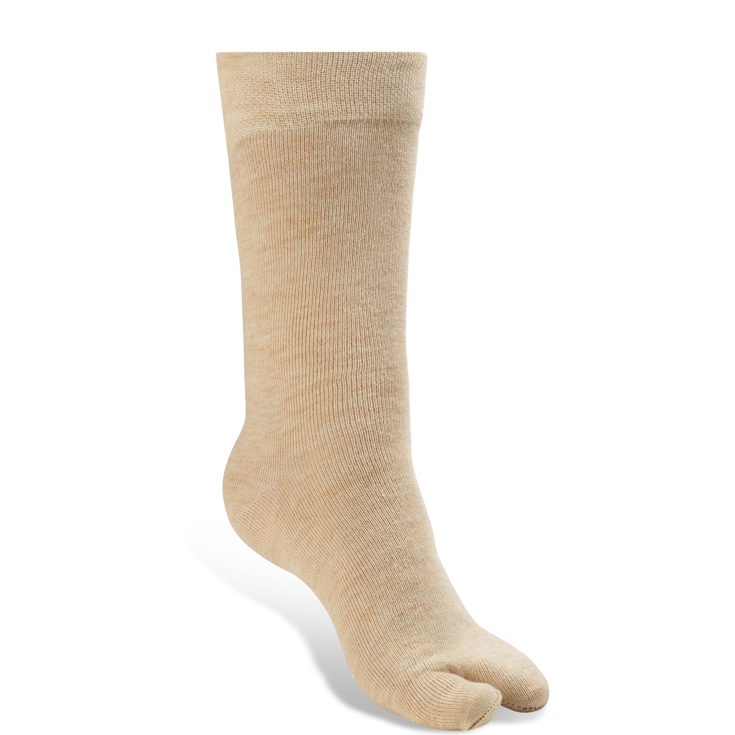 Texlon Women Calf Length Woolen Spandex Winter Wear Skin color Thumb Socks Pack of 5
