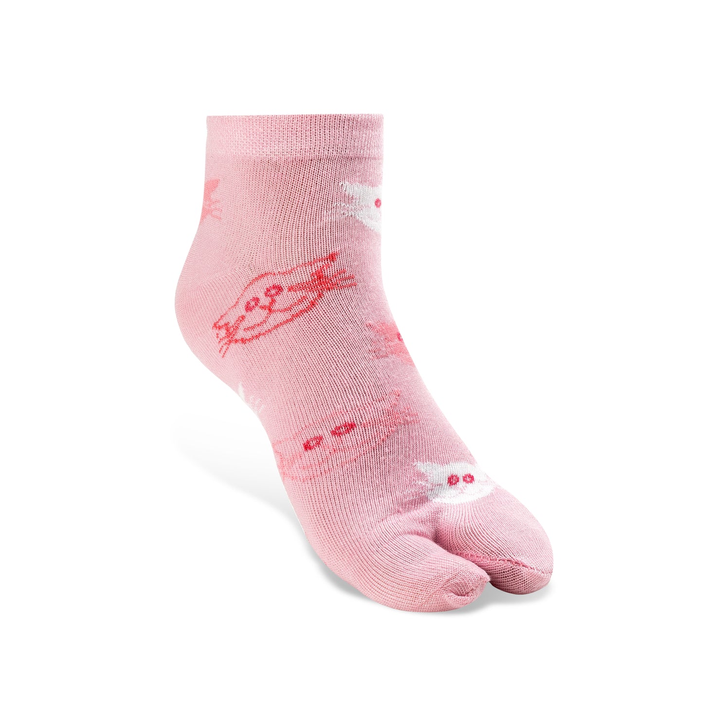 Texlon Women Ankle Length Thumb Cotton Blended Spandex Printed Socks Pack of 5