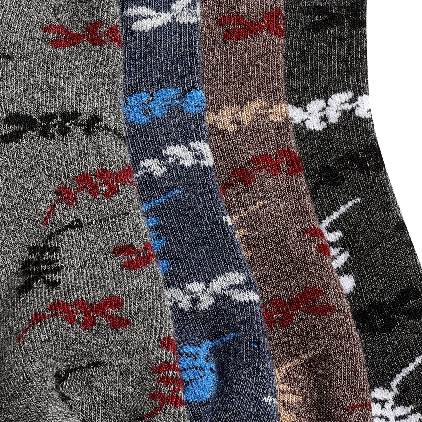 Texlon Women Ankle Length Thumb Woolen Terry Thick Towel Spandex Winter Wear Socks Pack of 4