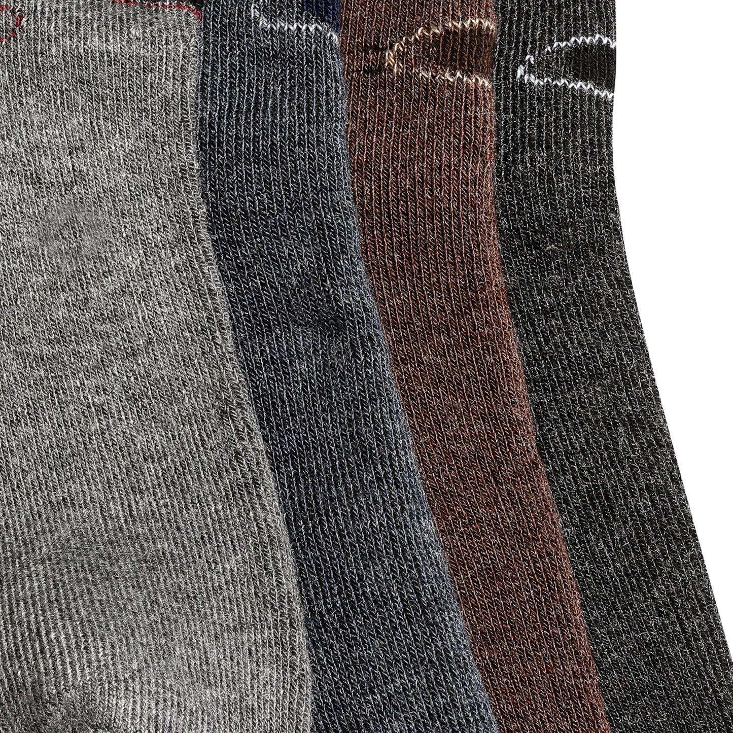 Texlon Men Ankle Length Woolen Terry Thick Towel Socks Pack of 4