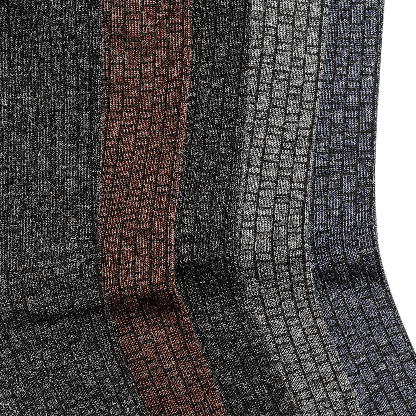 Texlon Men Calf Length Woolen Spandex Winter Wear Socks Pack of 5