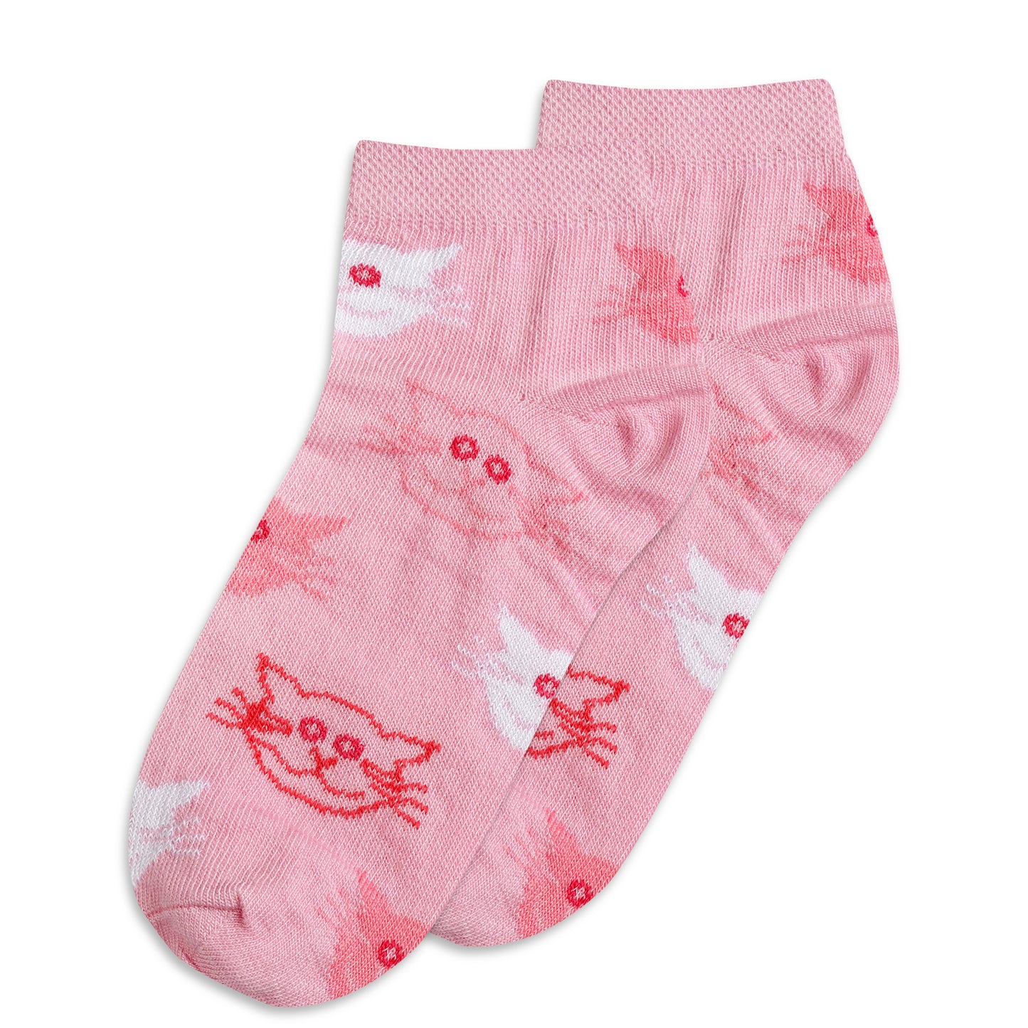 Texlon Ankle Length Blended Spandex Multicolor Socks For Kids Boys/Girls Pack of 5