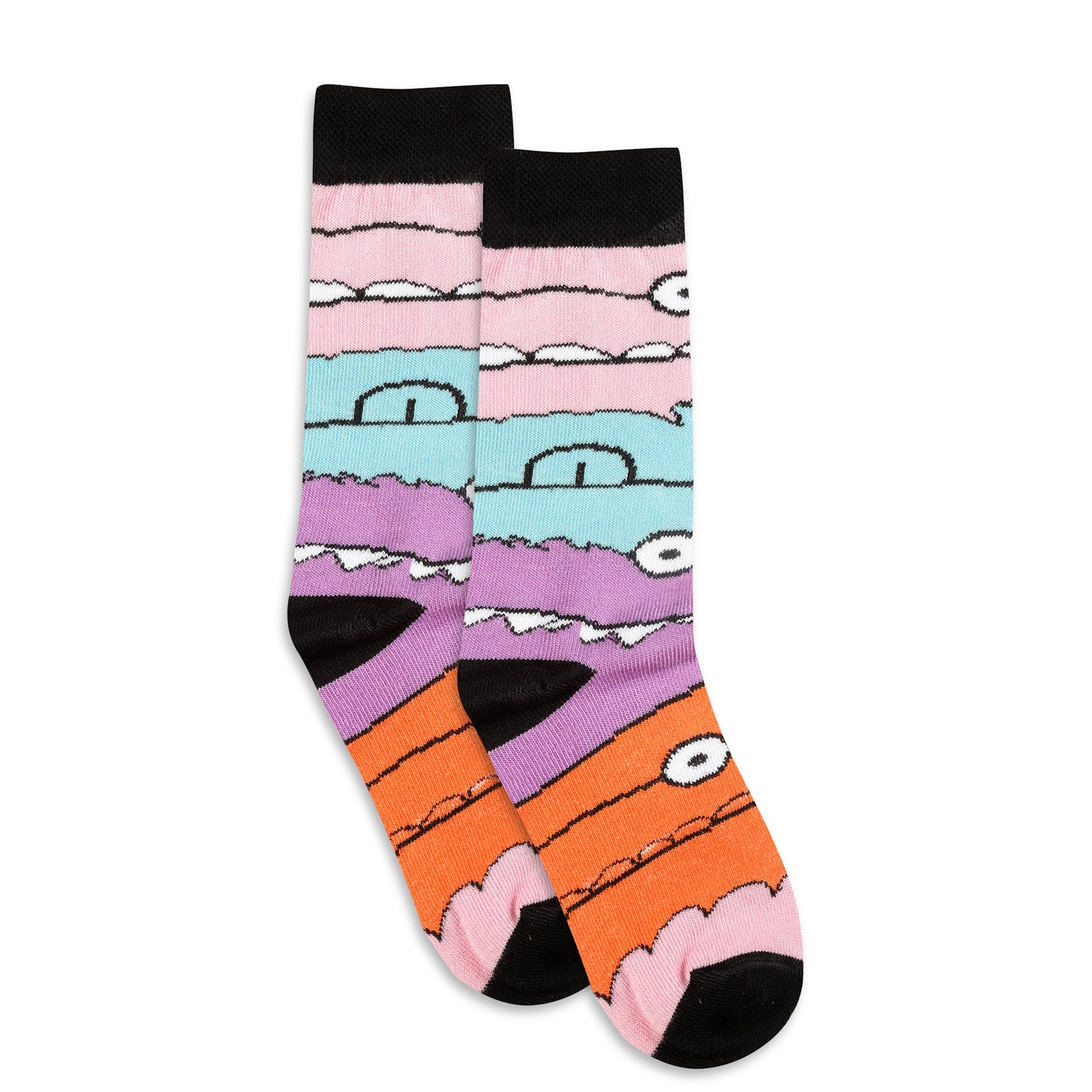 Texlon Calf Length Cotton Blended Spandex Multi design Multicolor Socks For Kids Boys/Girls Pack of 5