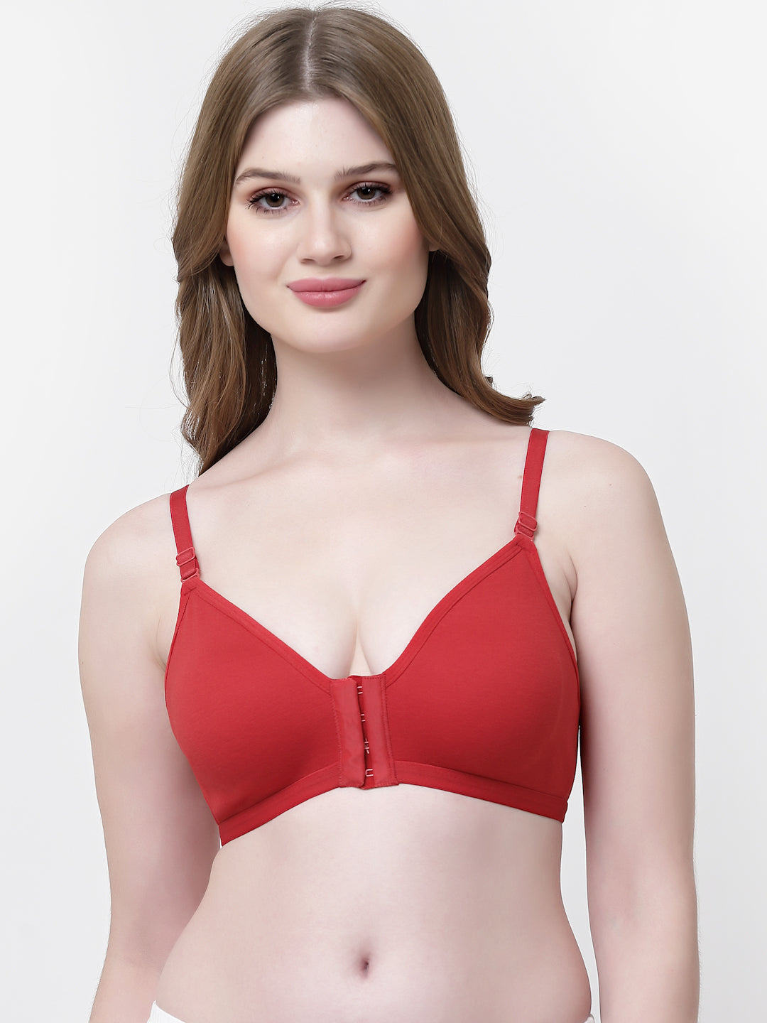 Pack Of 6 Full Coverage Non Padded Everyday Front Open Bra With All Day Comfort