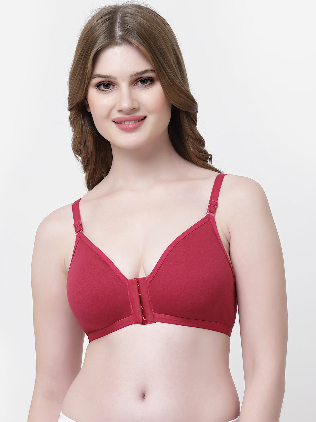 Pack Of 6 Full Coverage Non Padded Everyday Front Open Bra With All Day Comfort