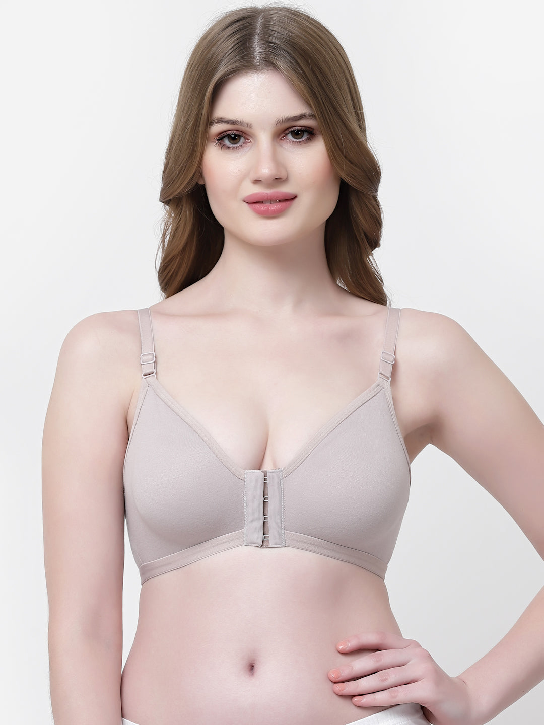 Pack Of 6 Full Coverage Non Padded Everyday Front Open Bra With All Day Comfort