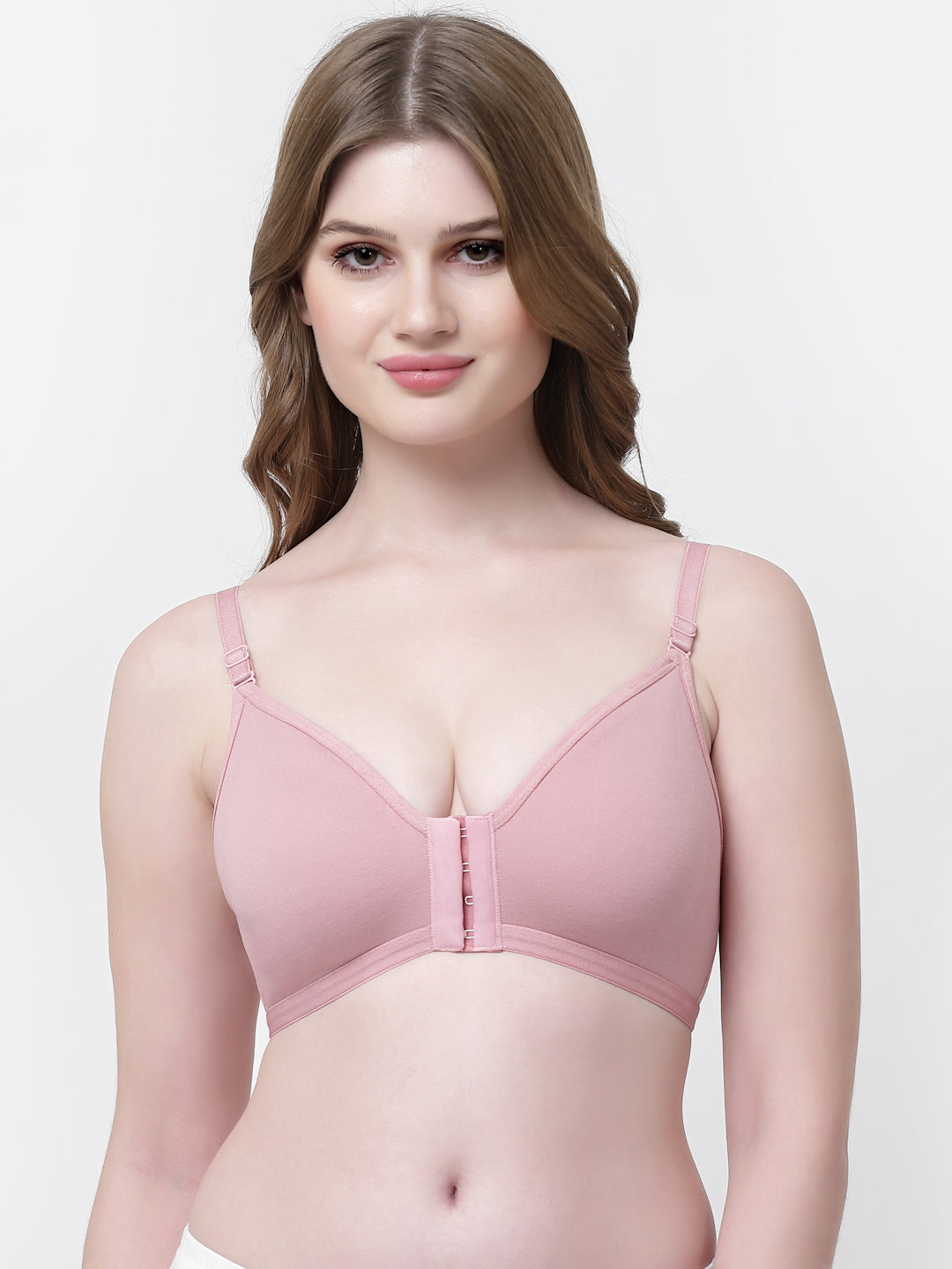 Pack Of 6 Full Coverage Non Padded Everyday Front Open Bra With All Day Comfort