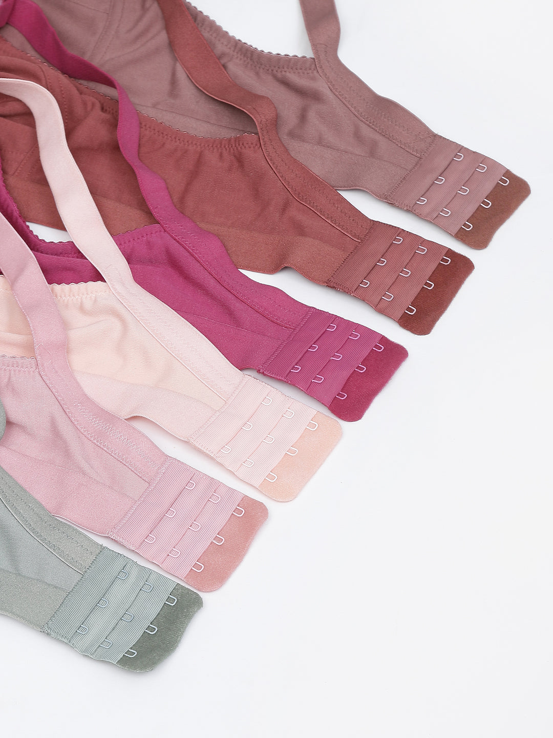 Softskin Women's Poly Cotton Non-Wired Full Coverage Minimizer Bra Pack of 6 (Multicolored)