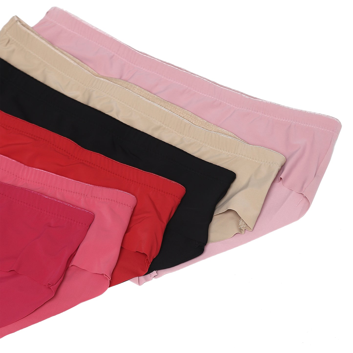 Pack of 6 Mid-Rise Seamless Hipster Seamless Black Colour Panty
