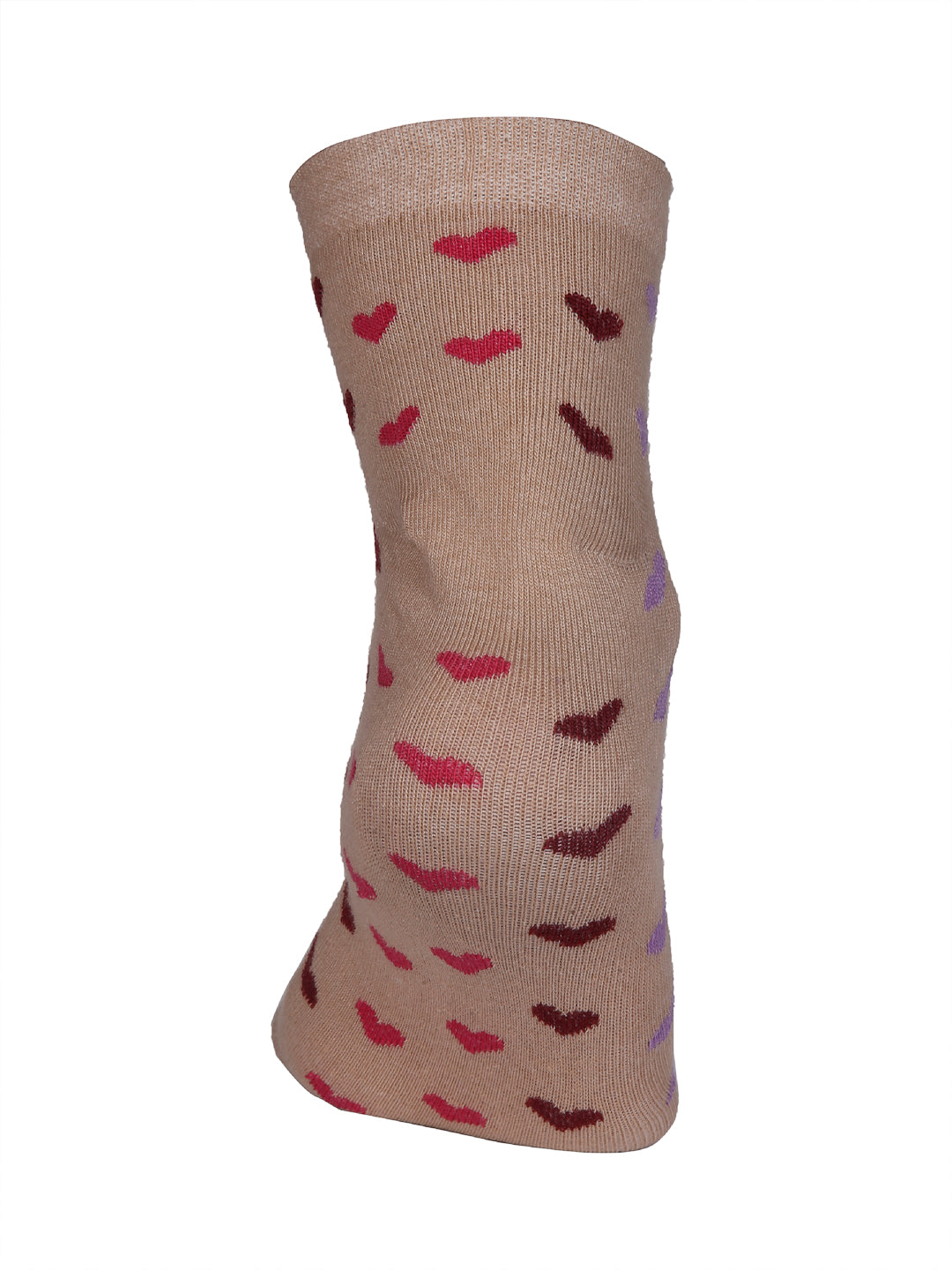 Texlon Women's Ankle Cotton Thumb socks (pack of 5 pairs)(Beige, Free Size)