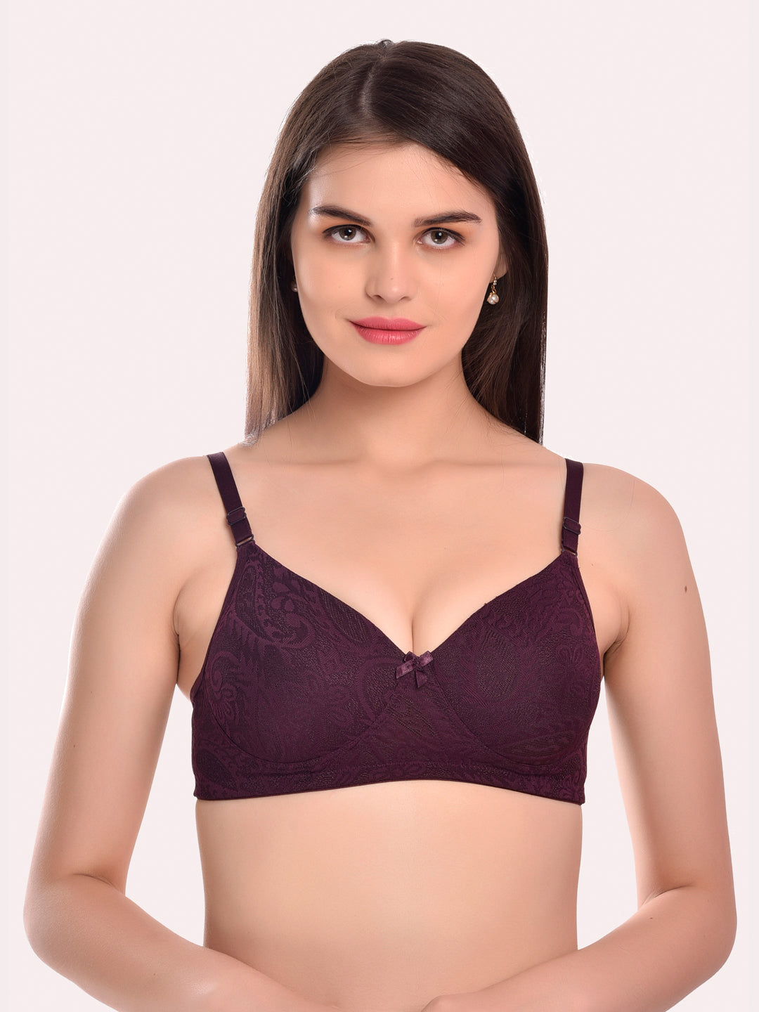 Pack Of 3 Lace Non-Wired Heavily Padded All Day Comfort Seamless T-Shirt Bra