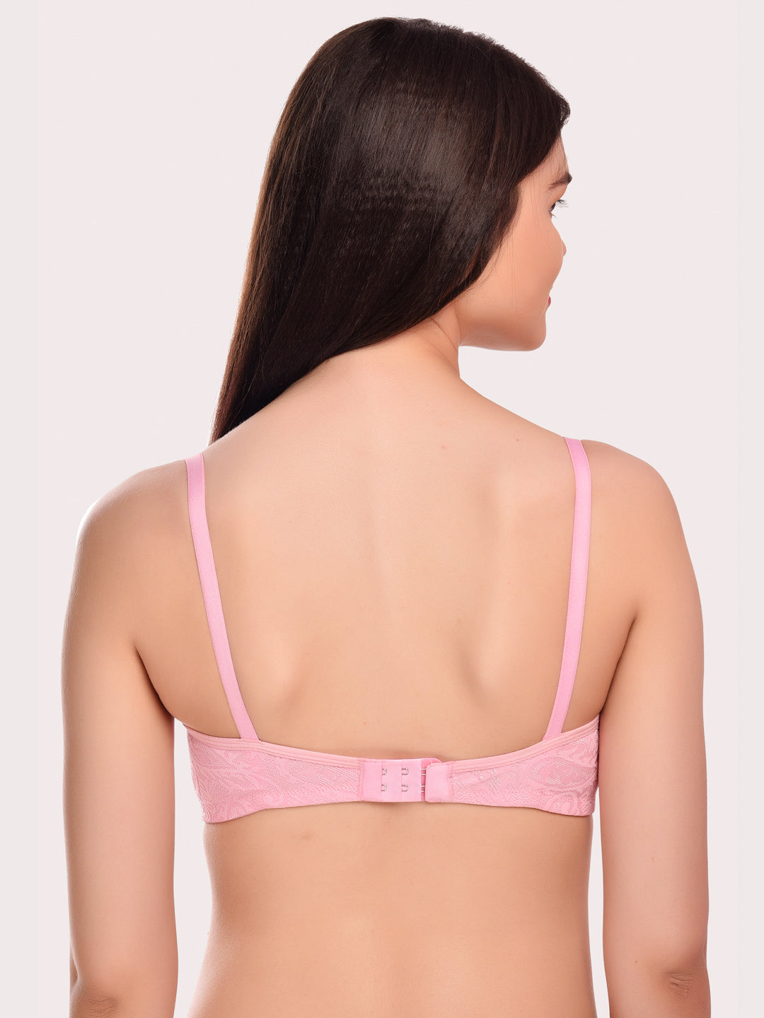 Pack Of 3 Lace Non-Wired Heavily Padded All Day Comfort Seamless T-Shirt Bra