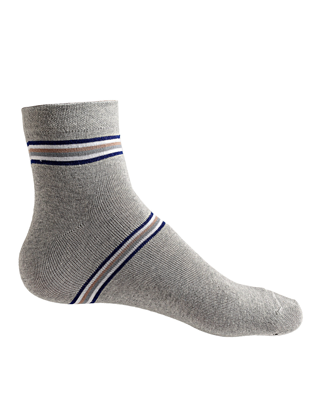 Texlon Men's Ankle Length Cotton Multicolor Socks (Pack of 5 Pairs)