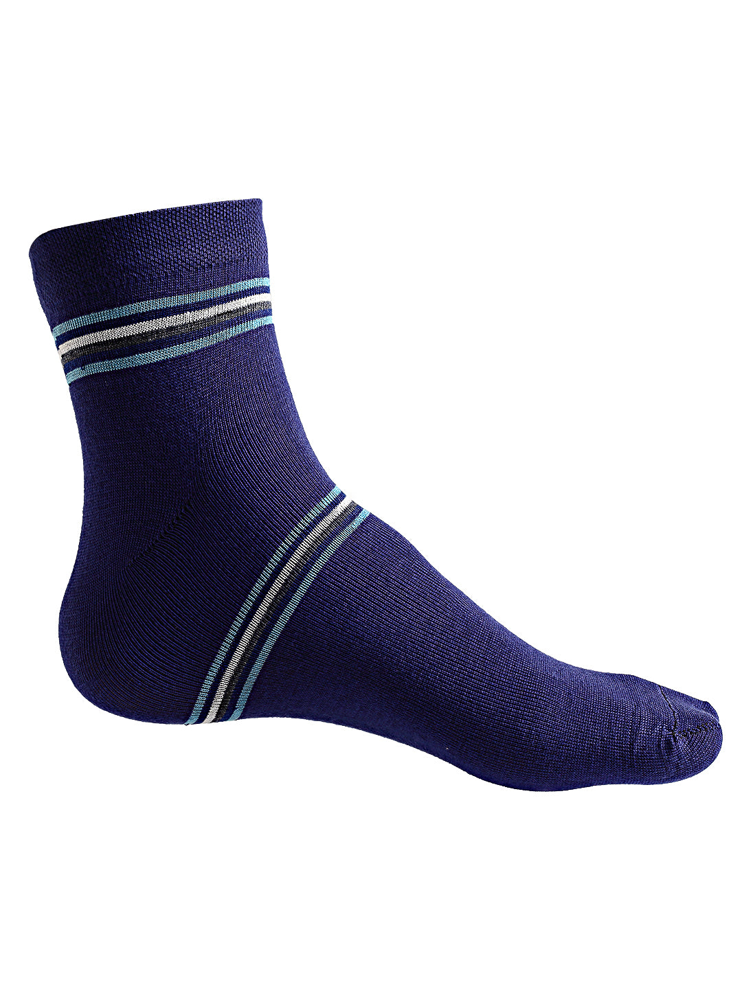 Texlon Men's Ankle Length Cotton Multicolor Socks (Pack of 5 Pairs)