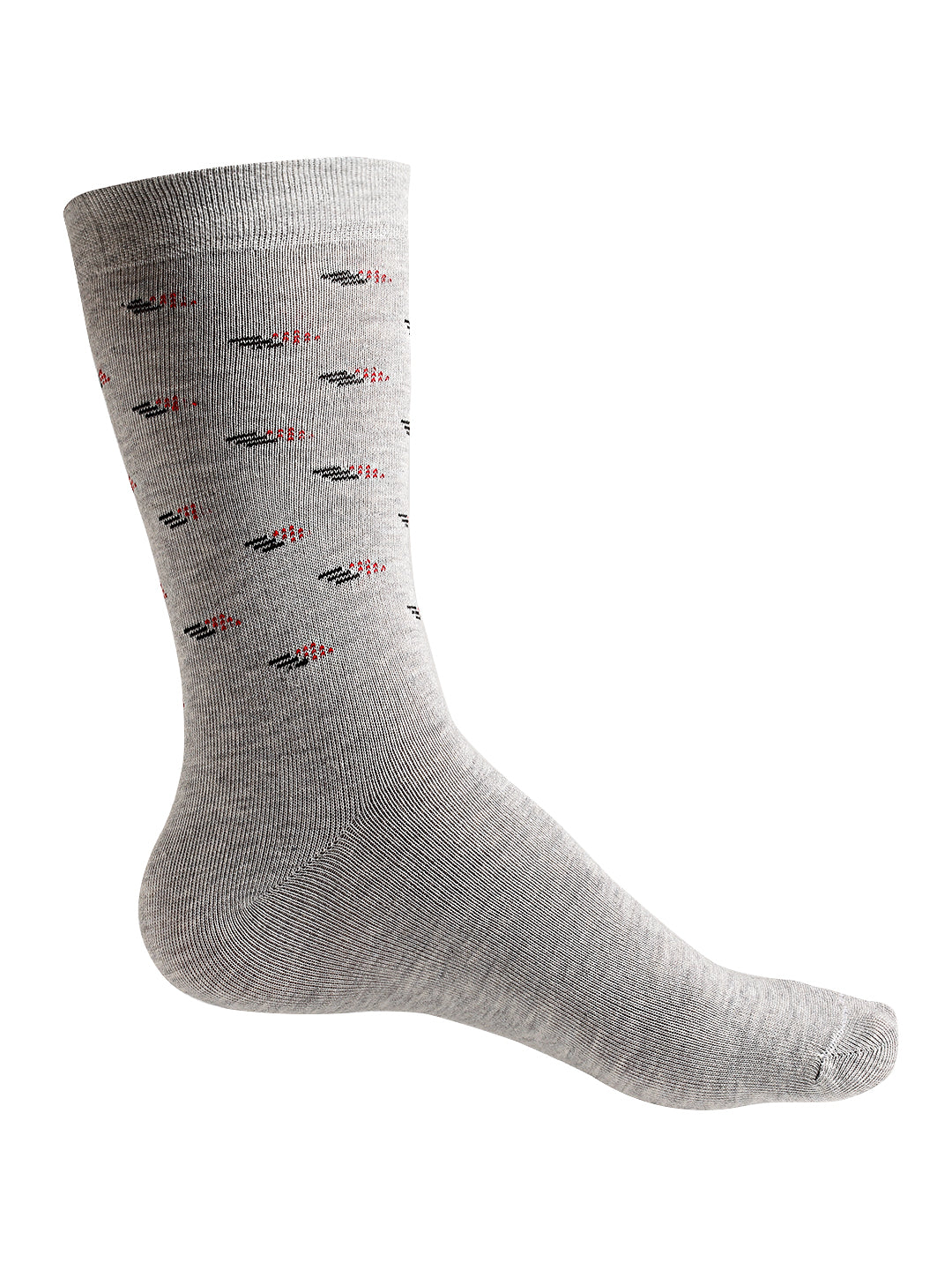 Texlon Men's Calf Length Cotton Spandex Socks (Multicolor, Free Size) - Pack of 5