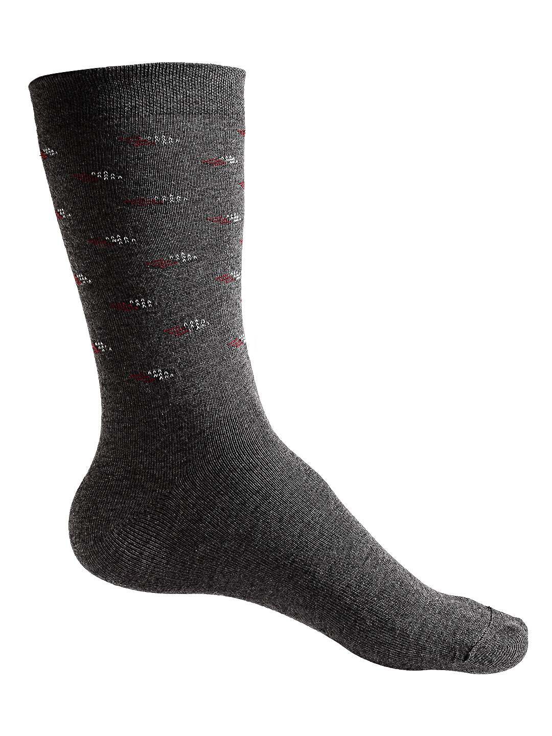 Texlon Men's Calf Length Cotton Spandex Socks (Multicolor, Free Size) - Pack of 5