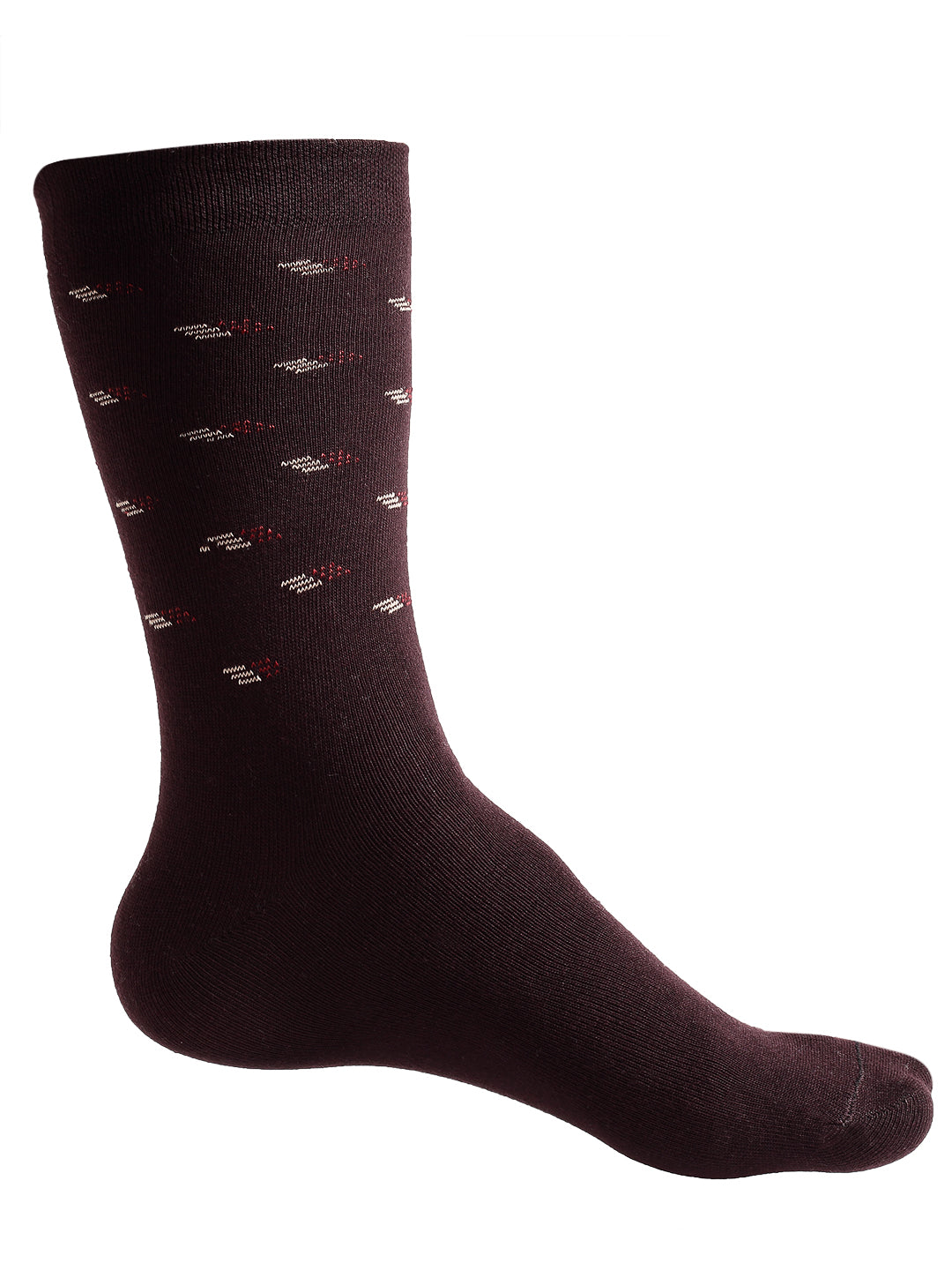 Texlon Men's Calf Length Cotton Spandex Socks (Multicolor, Free Size) - Pack of 5