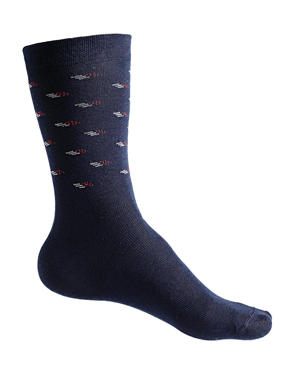 Texlon Men's Calf Length Cotton Spandex Socks (Multicolor, Free Size) - Pack of 5